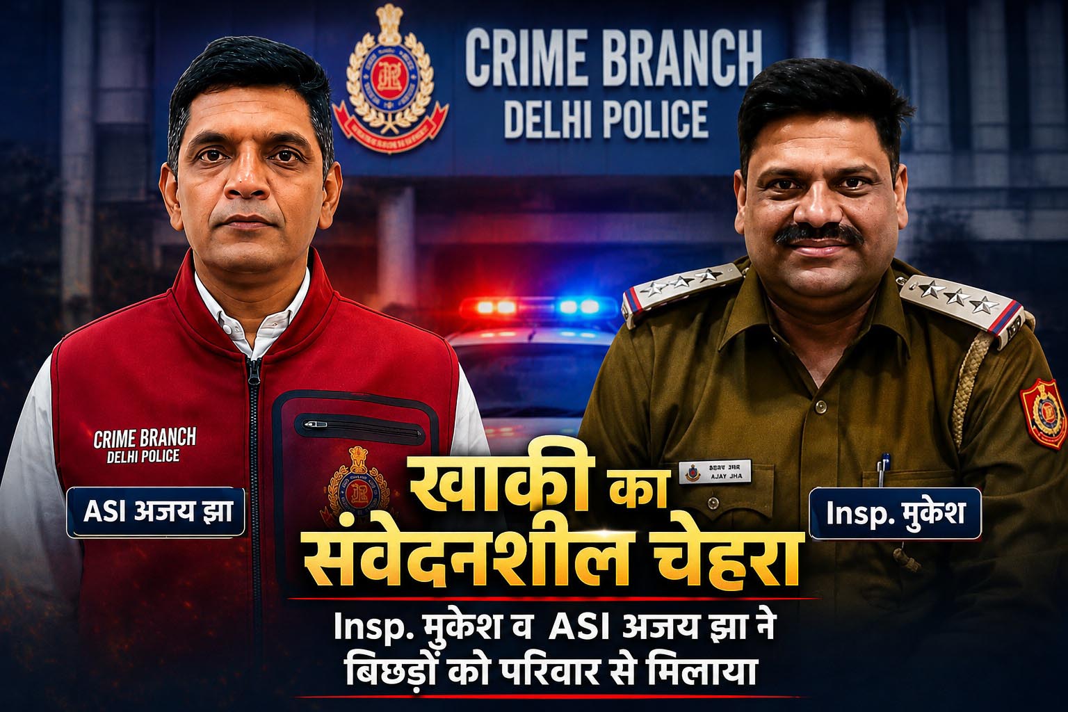 क्राइम ब्रांच का मानवीय चेहरा: सिर्फ अपराधियों में खौफ ही नहीं, बिछड़ों को अपनों से मिलाने में भी मिसाल पेश कर रही दिल्ली पुलिस